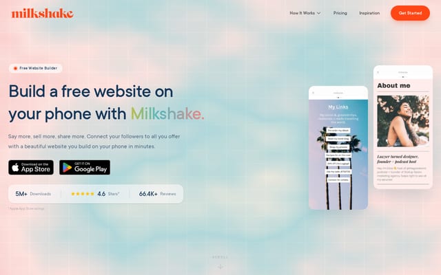 Screenshot of msha.ke