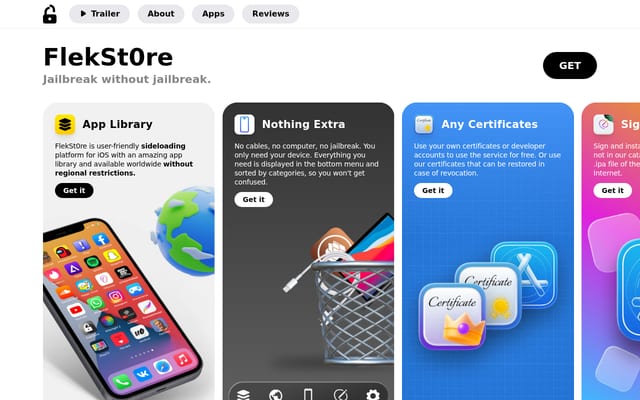 Screenshot of flekstore.com