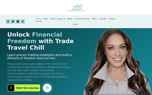 Screenshot of tradetravelchill.club
