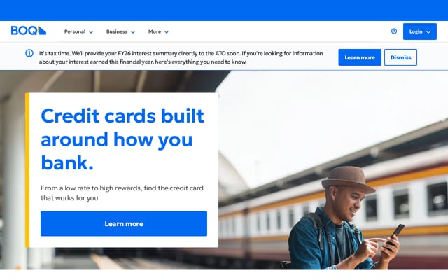 Screenshot of boq.com.au
