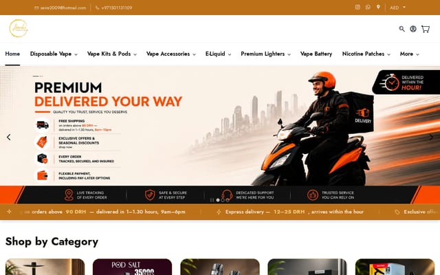 Screenshot of hachitobacco.com