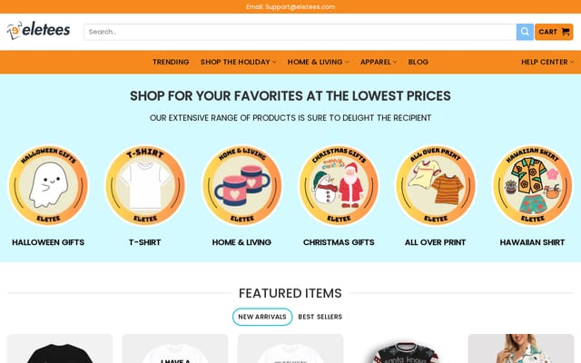 Screenshot of eletees.com