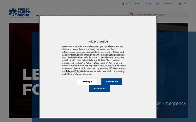 Screenshot of psglearning.com