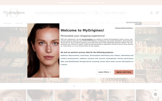 Screenshot of my-origines.com