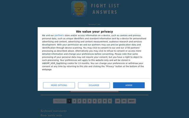 Screenshot of fightlist.info