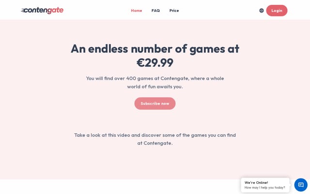 Screenshot of contengate.com
