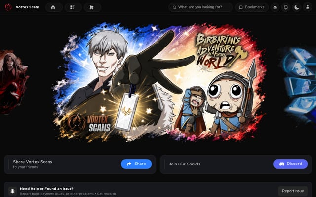 Screenshot of vortexscans.org