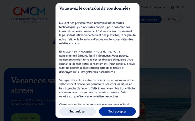 Screenshot of cmcm.lu