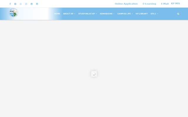 Screenshot of kp.ac.rw