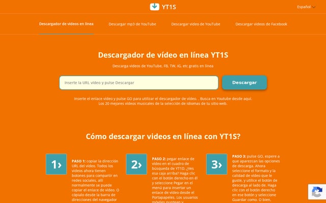 Screenshot of yt1.org