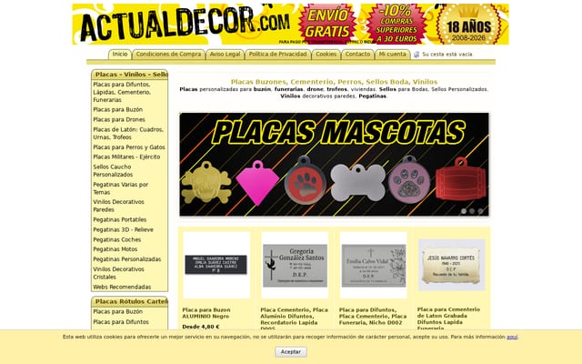 Screenshot of actualdecor.com