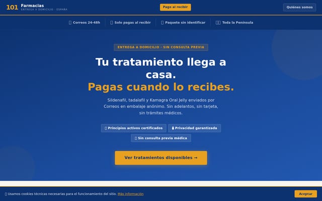 Screenshot of 101farmacias.com