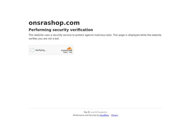 Screenshot of onsrashop.com