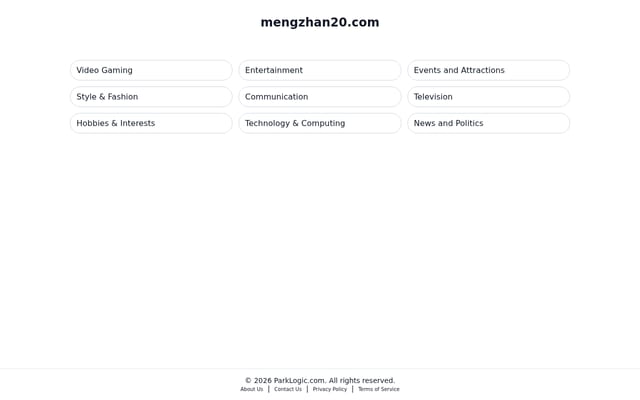 Screenshot of mengzhan20.com