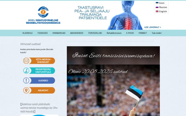 Screenshot of adeli.ee