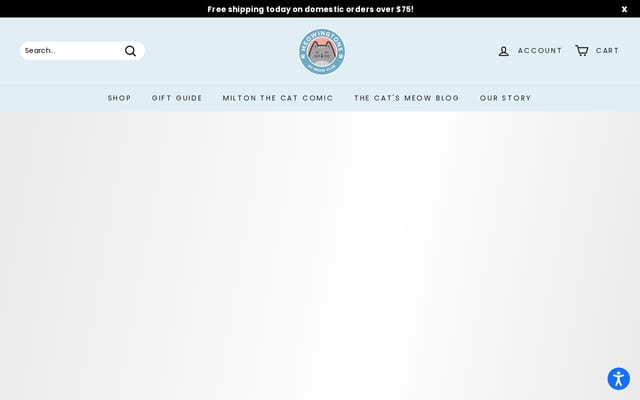Screenshot of meowingtons.myshopify.com