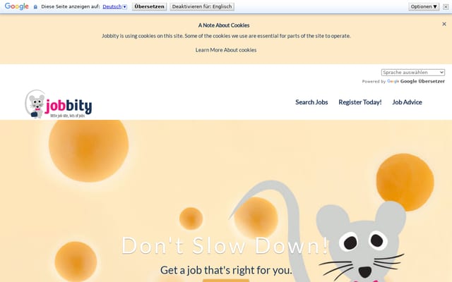 Screenshot of jobbity.com