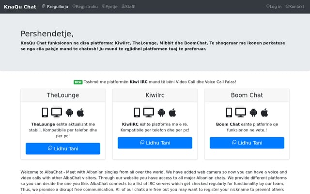 Screenshot of knaqu.org
