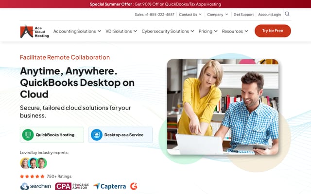 Screenshot of acecloudhosting.com