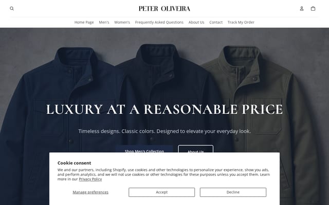 Screenshot of peteroliveira.com