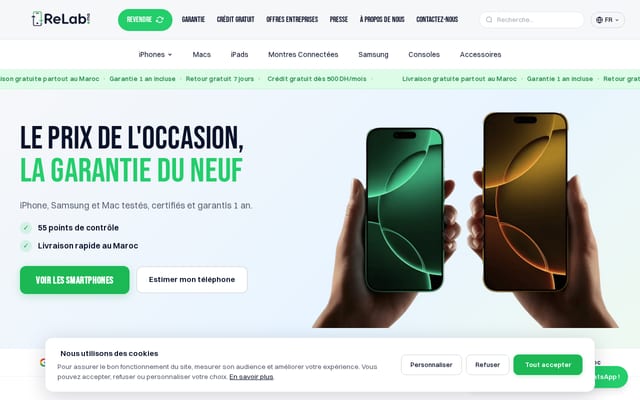 Screenshot of relab.ma