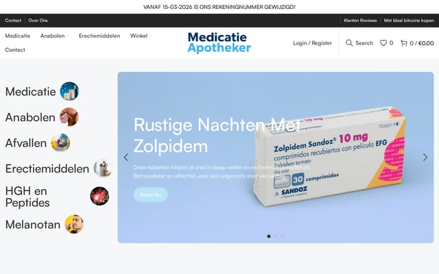 Screenshot of medicatieapotheker.com