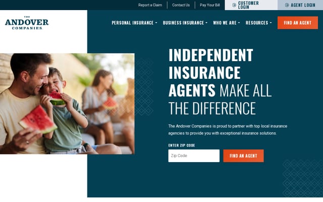 Screenshot of andovercos.com