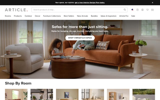 Screenshot of article.com