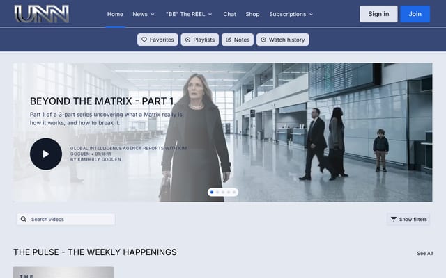 Screenshot of unitednetwork.earth