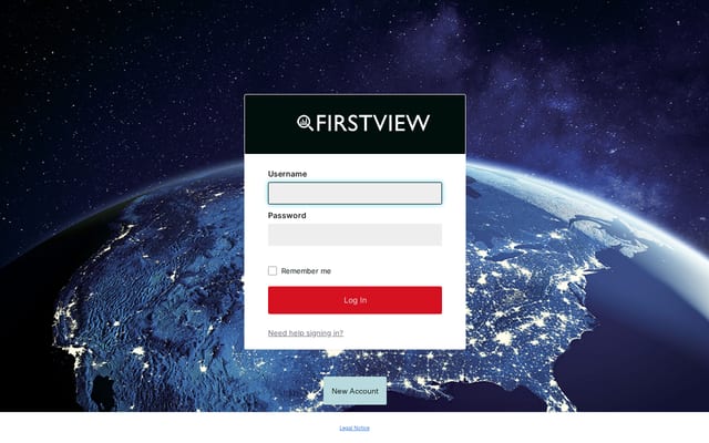 Screenshot of firstview.net
