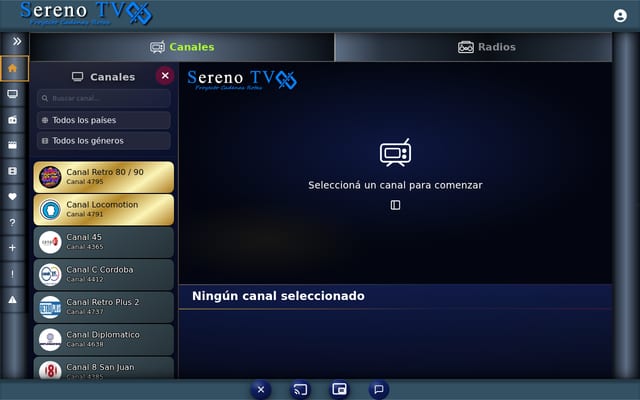 Screenshot of serenotv.com
