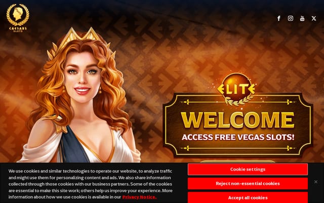 Screenshot of caesarsgameshd.com