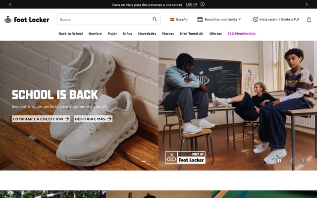 Screenshot of footlocker.es