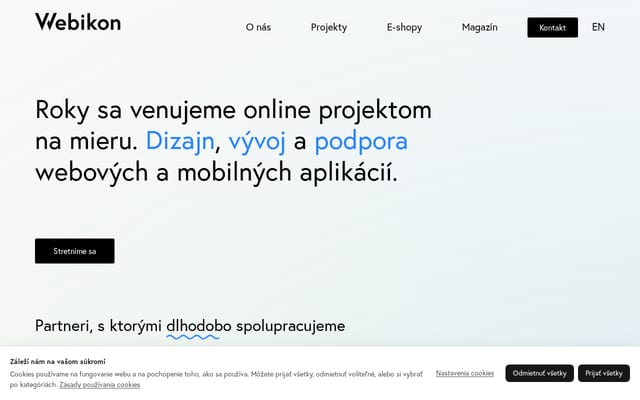 Screenshot of webikon.sk