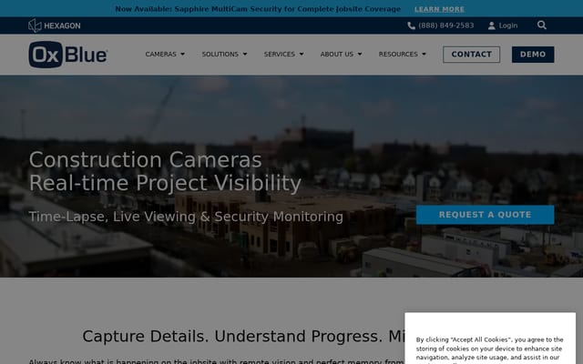 Screenshot of oxblue.com