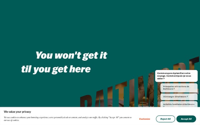 Screenshot of baltimore.org