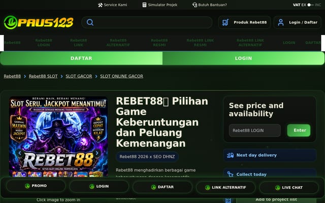 Screenshot of rebet88.net