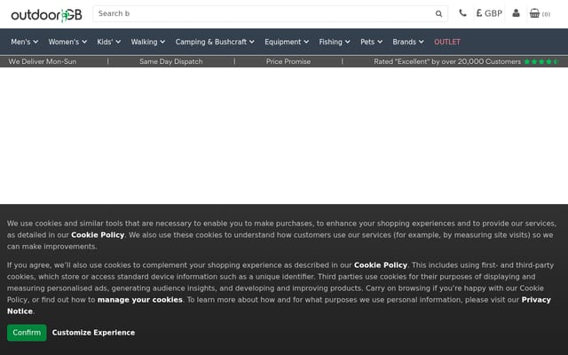 Screenshot of outdoorgb.com