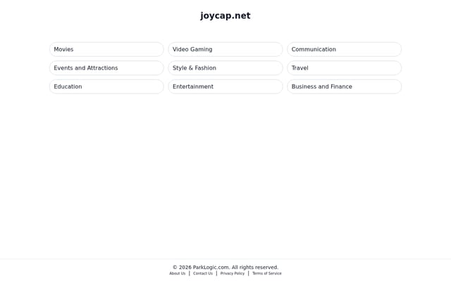 Screenshot of joycap.net