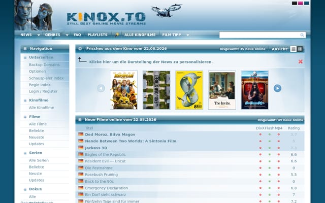 Screenshot of kinoz.to