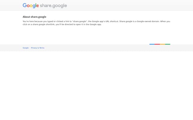 Screenshot of share.google