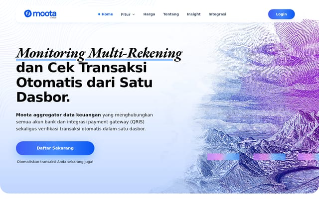 Screenshot of moota.co