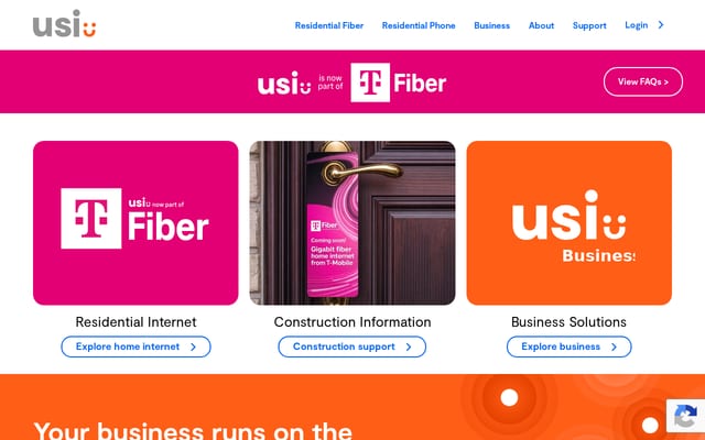 Screenshot of usinternet.com