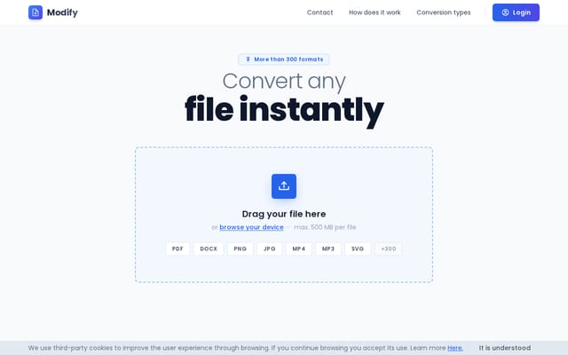 Screenshot of modify.app