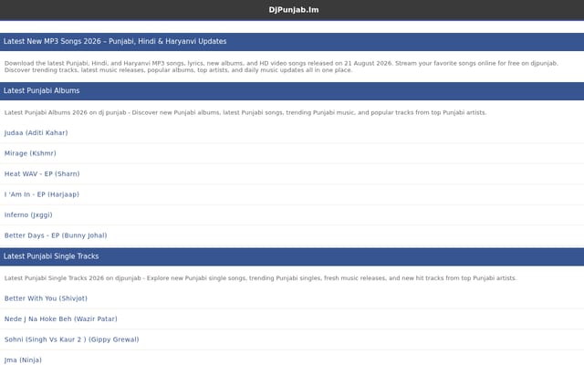 Screenshot of djpunjab.pro