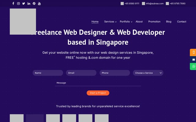 Screenshot of subraa.com