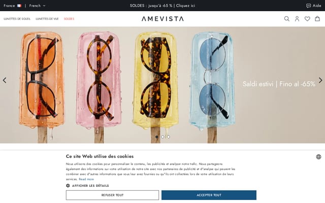 Screenshot of amevista.com