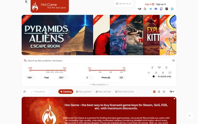 Screenshot of hot-game.info