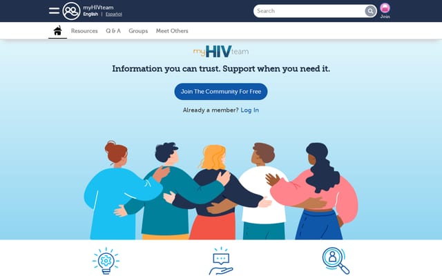 Screenshot of myhivteam.com