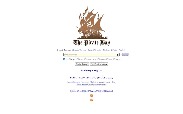 Screenshot of thepiratebay10.xyz